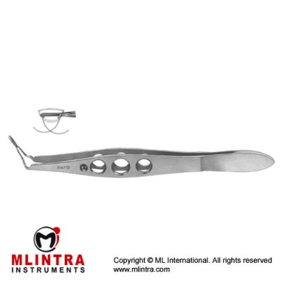 Livernois-McDonald IOL Inserting Forcep Concave Jaws Stainless Steel, 10.5 cm - 4" Jaws Length 5 mm